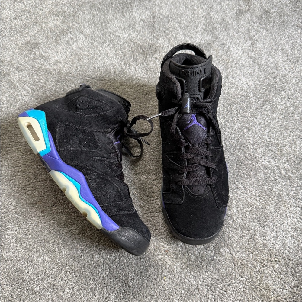 Size 6.5Y GS air Jordan 6 retro Aqua